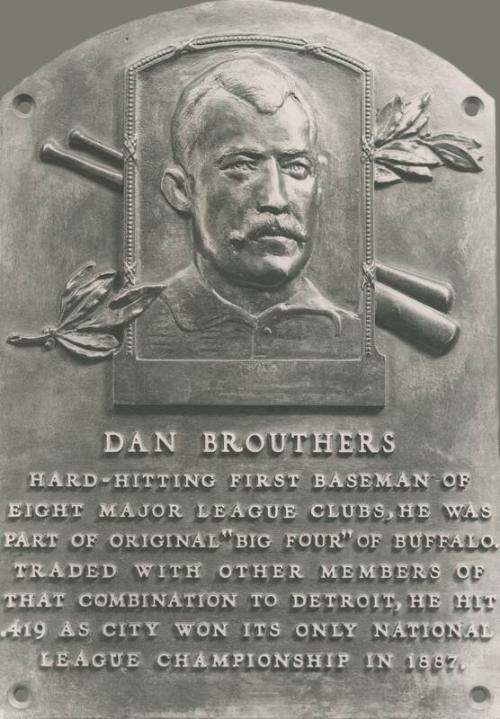 Dan Brouthers Plaque photograph, between 1945 and 1950