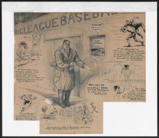 This Will Be Baseball's Crime of the Century--If They Let It Happen!!! cartoon, 1934