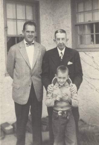 Eddie Collins and Two Relatives photograph, undated