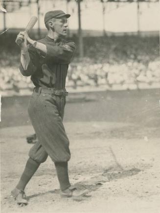 Johnny Evers Batting photograph, 1914 or 1915