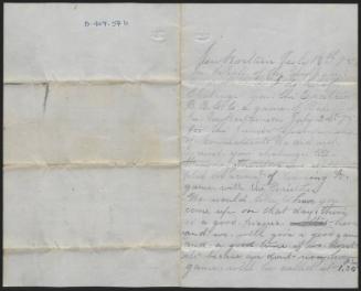 Letter from Thomas Lynch to George Craig, 1875 July 18