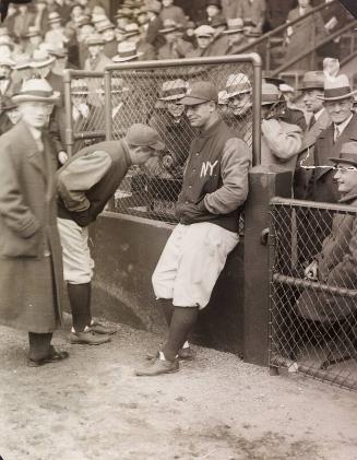 Babe Ruth and Lou Gehrig with Fans photograph, 1928 April