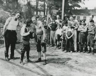 Lou Gehrig with Children photograph, circa 1927