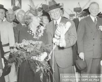 Blanche McGraw and Mayor Howard Jackson photograph,1943 September 22