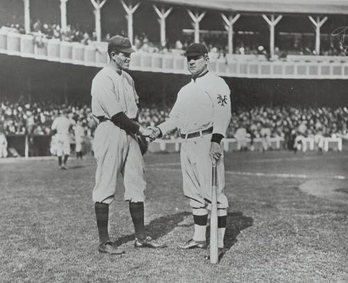 John McGraw and Hal Chase photograph, approximately 1910