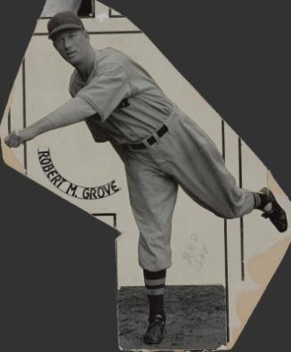 Lefty Grove Pitching photograph, 1936 or 1937
