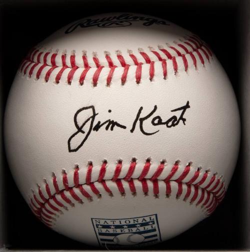 Jim Kaat Autographed ball, 2022 May 10