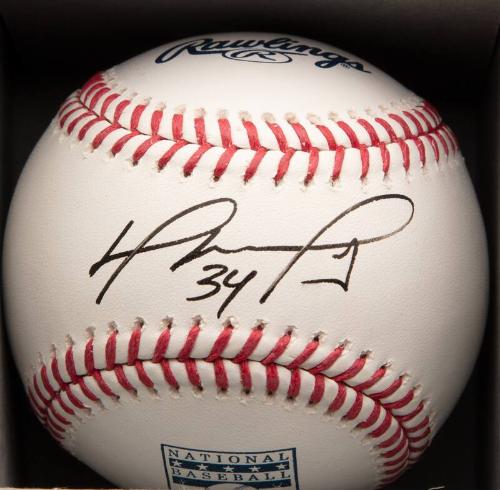 David Ortiz Autographed ball, 2022 May 03