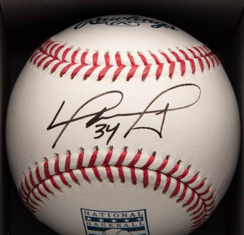 David Ortiz Autographed ball, 2022 May 03