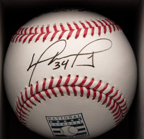 David Ortiz Autographed ball, 2022 May 03