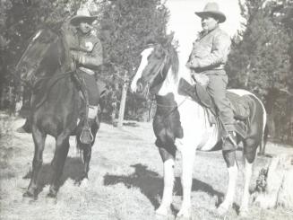 Eddie Collins Horseback Riding photograph, undated
