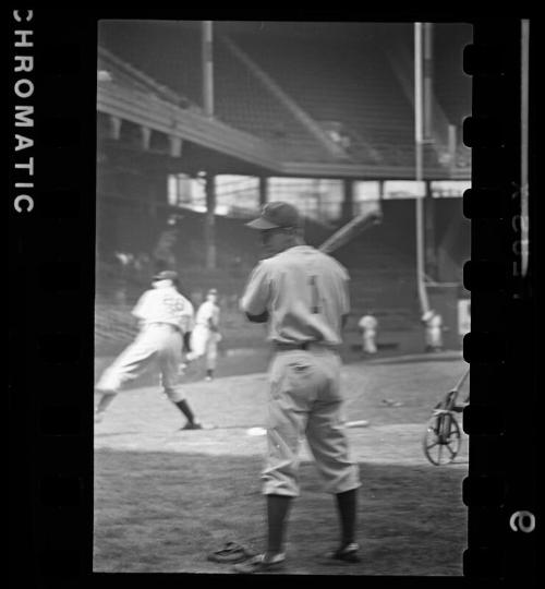 Pee Wee Reese Batting negatives, between 1940 and 1942