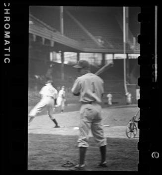 Pee Wee Reese Batting negatives, between 1940 and 1942