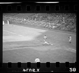 Brooklyn Dodgers versus New York Yankees negative, probably 1940