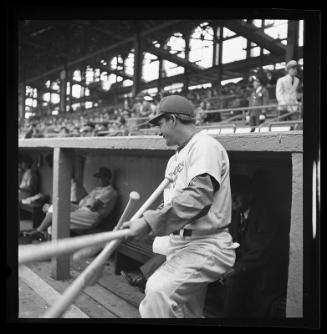 Brooklyn Dodgers Dugout negative, between 1940 and 1946