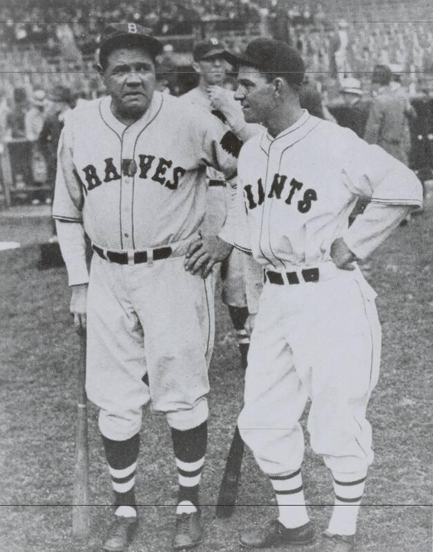 Mel Ott And Babe Ruth Photograph Works Emuseum 5101