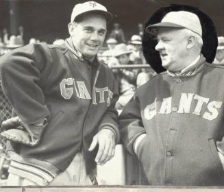 John McGraw and Bill Terry photograph, approximately 1932