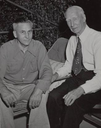 Connie Mack and Paul C. Fritsinger photograph, 1952 August 02