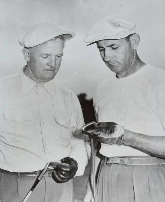 Charlie Gehringer and Ray Forsyth Golfing photograph, 1951 July 30