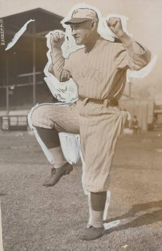 Hughie Jennings Shouting Side View photograph, between 1919 and 1920