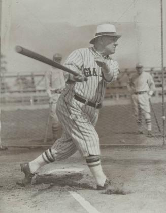 John McGraw Batting photograph, 1926-1927