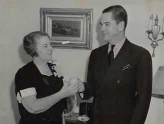 Blanche McGraw and Christy Walsh photograph, undated