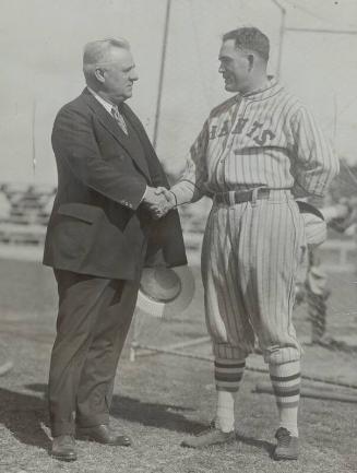 John McGraw and Rogers Hornsby photograph, 1927