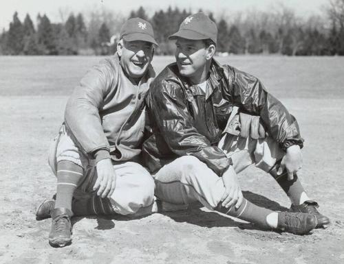 Mel Ott with Group photograph, probably 1947