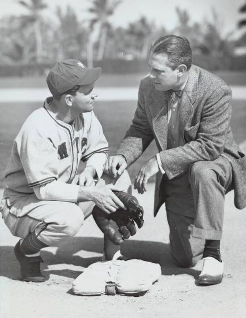 Mel Ott and Honus Wagner photograph, 1945 May 28