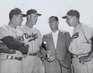 Mel Ott with Group photograph, possibly 1941