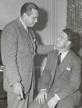 Mel Ott and Bill Terry photograph, probably 1941