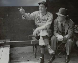 Pie Traynor and Ford Frick photograph, probably 1938