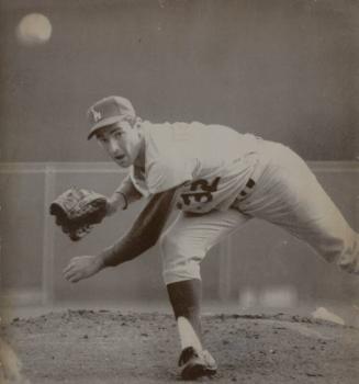 Sandy Koufax Pitching photograph, 1965