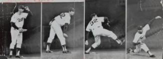 Sandy Koufax Pitching photograph, approximately 1962