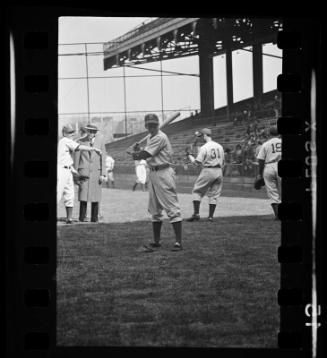 Pee Wee Reese Batting negative, probably 1940
