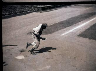 Jackie Robinson Batting negatives, 1945 October