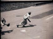 Jackie Robinson Batting negatives, 1945 October