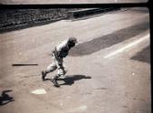 Jackie Robinson Batting negatives, 1945 October