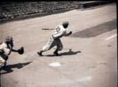 Jackie Robinson Batting negatives, 1945 October