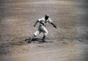 Jackie Robinson Fielding negatives, 1945 October