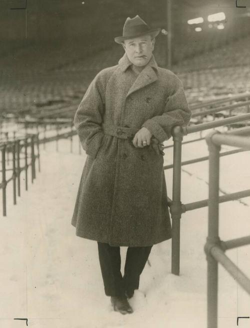 Frank Chance Standing in Stadium photograph, circa 1923