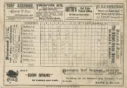 Chicago Colts versus Cincinnati Reds scorecard, 1890 August 13