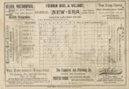 Chicago Colts versus Cincinnati Reds scorecard, 1890 August 13