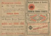 Pittsburgh Alleghenys versus Cincinnati Reds scorecard, 1890