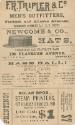 Philadelphia Athletics versus Brooklyn Bridegrooms scorecard, 1888 September 16