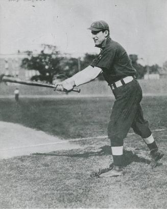 Nap Lajoie Hitting photograph, 1903 or 1904