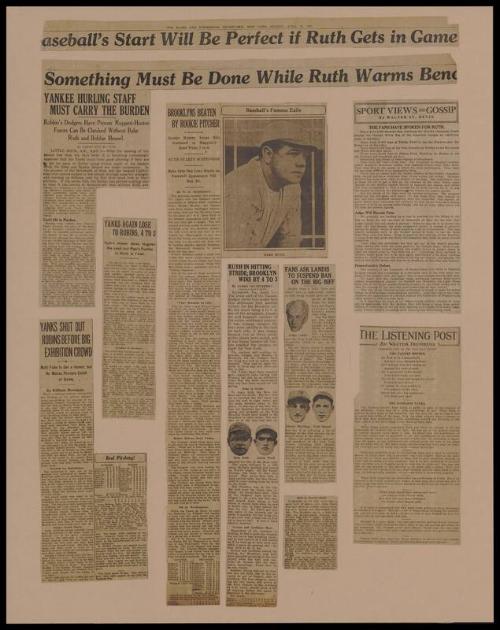 Babe Ruth scrapbook Volume 01 Part 03, 1922