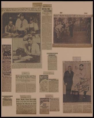 Babe Ruth scrapbook Volume 07 Part 02, 1926 and 1927