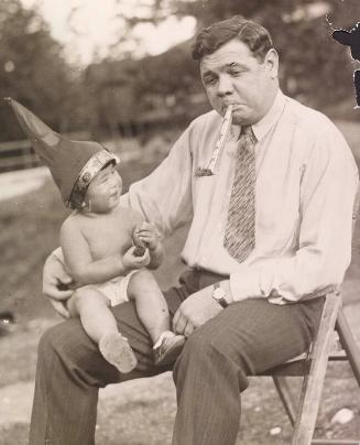 Babe Ruth Holding Baby photograph, undated