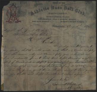 Letter from Isaac Wilkins to W.S. Grant, 1875 August 05